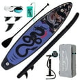 FeathRLite Inflatable Stand Up Paddle Board, Black Paddle Board,SUP Surfboard complete kit