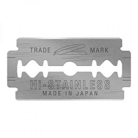 Feather 10 Razor Blades New Hi-Stainless Double Edge