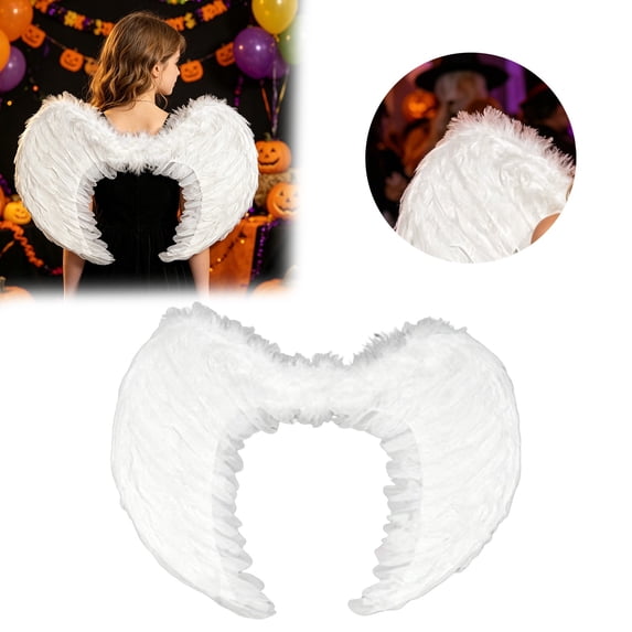 Feather Angel Wings Costume Prop for Halloween Cosplay Party A A 1pc