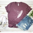 thumbnail image 1 of Feather Birds Shirt, Graphic Tee, Feather Unisex Tshirt, Women Bird Tshirt, Bird T Shirt, Feather Shirt Feather T Shirt Idea, 1 of 5