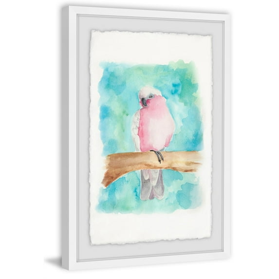 Feather Blush Framed Painting Print