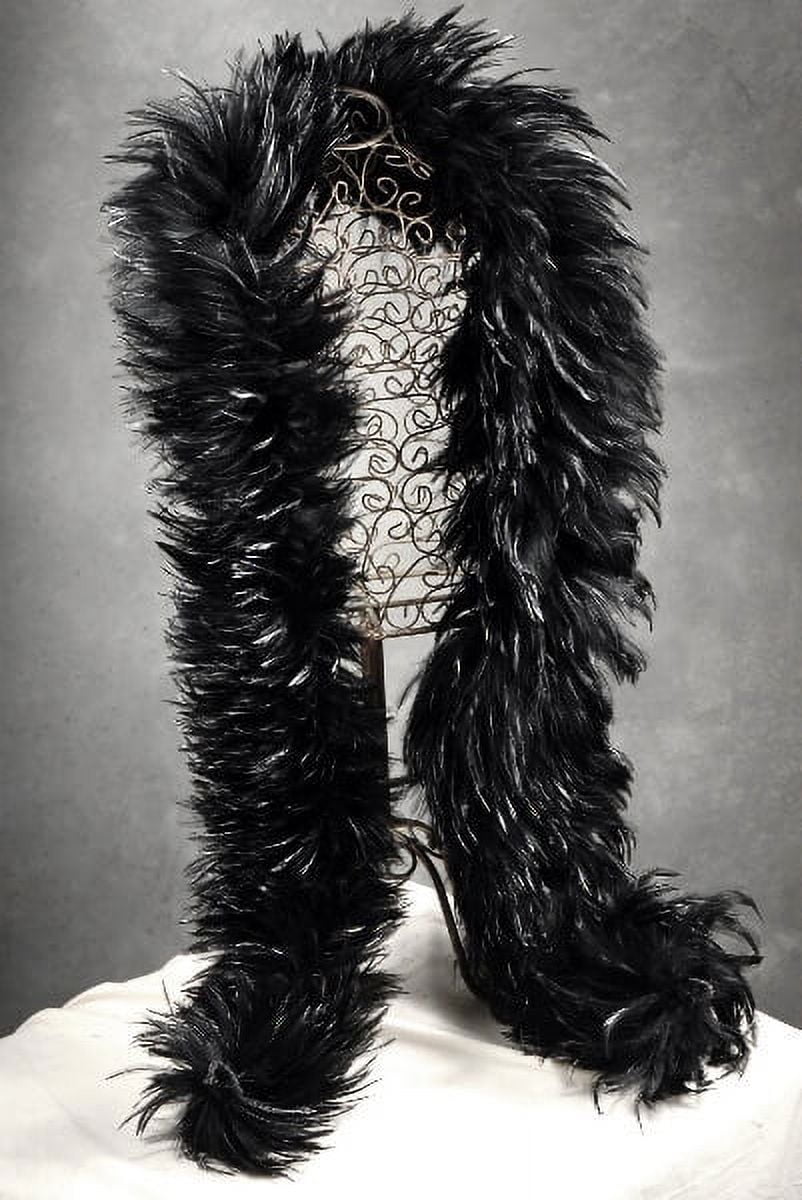 Feather Boas Extra Thick Black Feather Plume Boas