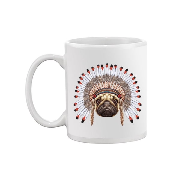 Feather Bonnet Pug Mug -Image by Shutterstock,