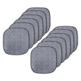 thumbnail image 1 of Feather Chair Seating Cushion Set of 12, Bohemian Themed Pattern with Outline Hippie Item as Horizontal Lines, Seat Pads for Office with Anti-slip Backing, 16"x16", Purpleblue White, by Ambesonne, 1 of 7