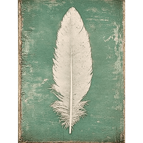 Feather Decorative Painting/Canvas Art Suitable for Decorating Living Room Bedroom Study Dining Room Office Hotel Apartment Kitchen Bathroom Coffee Shop and Studio.