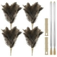 thumbnail image 1 of Feather Duster Handheld Feather Duster with Extension Pole 29 to 83 Inches Practical Long Feather Duster Decorative Retractable Feather Duster for Home and Car Cleaning, 1 of 9