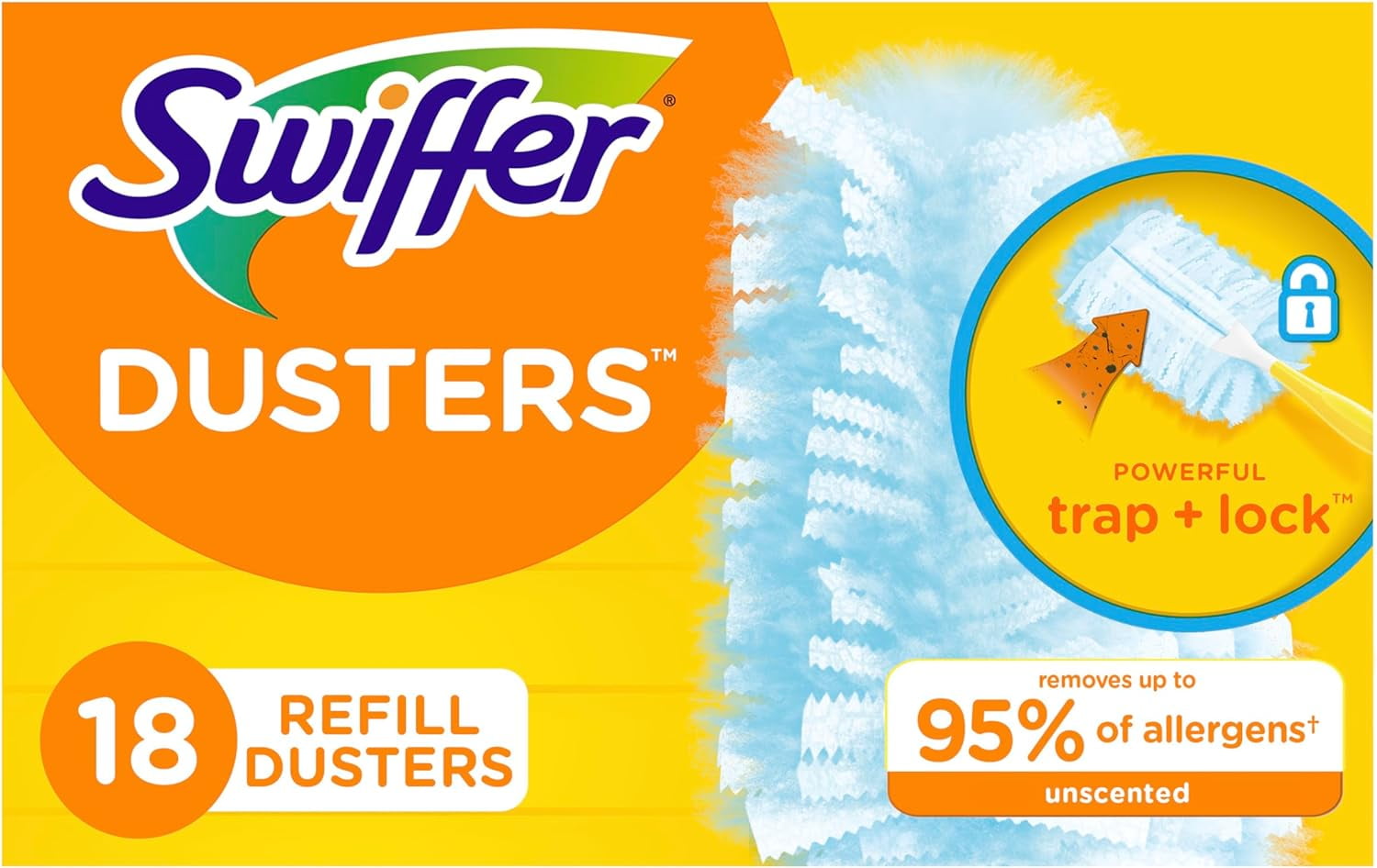 Feather Dusters MultiSurface Duster Refills Bamboo White (18 count