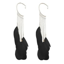 Feather Earrings for Women Vintage Boho Earrings Western Long Feather Earrings Black Feather Tassel Earrings Bohemian Jewelry for Women
