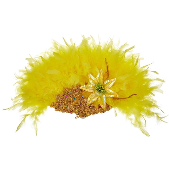 Feather Fan Dance Fan Classical Fan Hand Fan Handheld Performance Fan for Dancer Balls Wedding Classical Dancing Party Costume Party Fashion Show Props Type 4