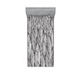 thumbnail image 1 of Feather Fitted Sheet & Pillow Sham Set, Hand Drawn Outline Style Quills Monochrome Bird Feathers Abstract Pattern, Decorative 4 Piece Bedding Decor Set, Twinxl, Charcoal Grey White, by Ambesonne, 1 of 3
