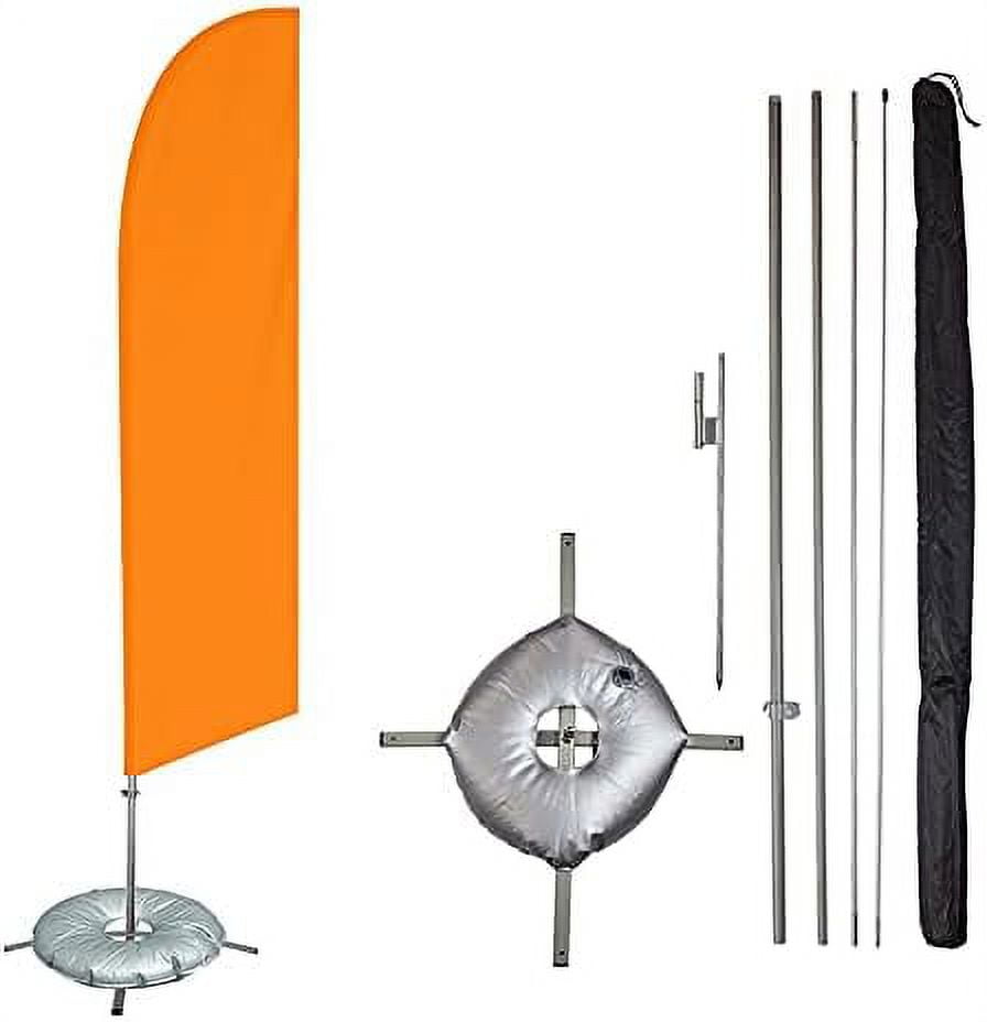 Feather Flag Kits 13.5Ft Swooper Flags With Pole Sets & Bases (Basic