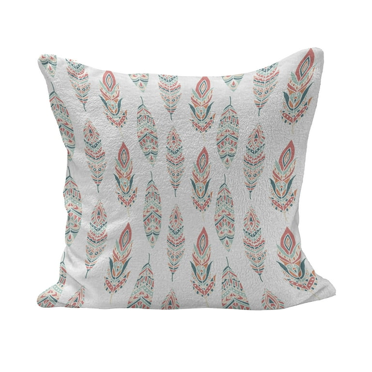 Dark coral throw pillows top