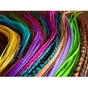 Feather Hair Extension 25 Loose Feathers for Hair Extensions Choose Your From Menu