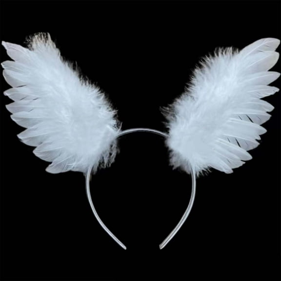 Feather Headband For Parties Festivals And Stage Performances Accessory For Celebrations And Events Junk Headband Fall Vintage Headband for Girls Wide Hairbands for Women Wavy Hair Band Heady Clothes