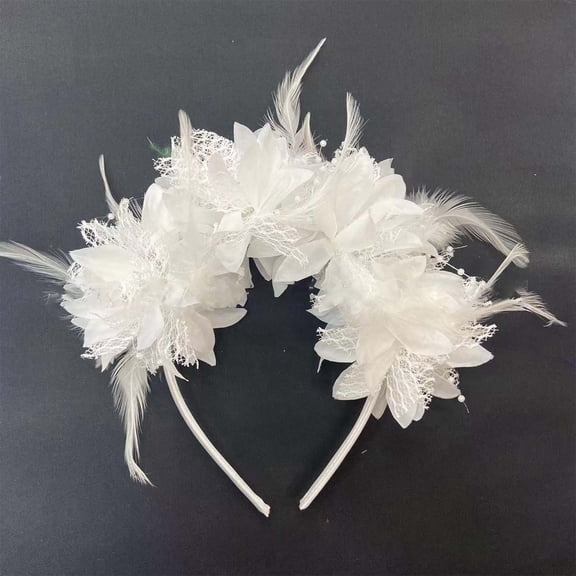 Feather Headband For Parties Festivals Stage Performances And Celebrations – Accessories For Women And Girls Head Band Tennis Women Knot Headband Candy Cane Hair Bow Headbands for Every Holiday Summer