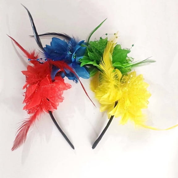 Feather Headband For Parties Festivals Stage Performances And Celebrations – Accessories For Women And Girls Head Band Tennis Women Knot Headband Candy Cane Hair Bow Headbands for Every Holiday Summer