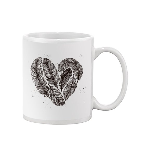 Feather Heart. Mug -Image by Shutterstock,