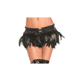 thumbnail image 1 of Women's Sexy Exotic Brown Turkey Feather Mini Skirt Small-Medium 4-8, 1 of 2