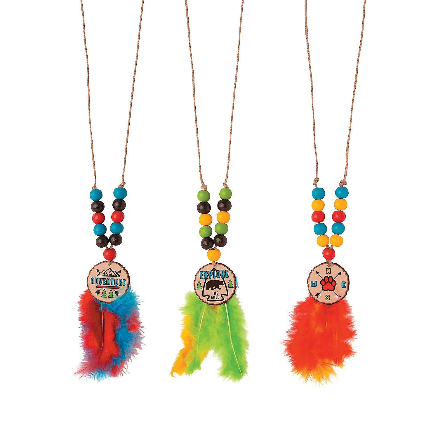 Feather Necklace Craft Kit, Craft Kits, Kids Necklace, Kids Jewelry