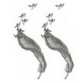 thumbnail image 1 of Feather Pattern Fake Body Individual Design Temporary Tattoos, 1 of 1