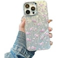 thumbnail image 1 of Feather Pattern Flower Floral Blossom Laser Holographic Compatible with iPhone Case (Purple,iPhone 11), 1 of 6