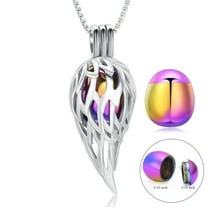 Feather Pendant Cremation Jewellery Urns For Ashes Keepsake Mini Urn Necklace