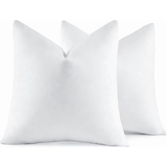 Feather Pillow Insert 26x26, Decorative Down Throw Pillow Insert Fluffy Throw Pillow Cotton Fabric for Sofa Bed Couch