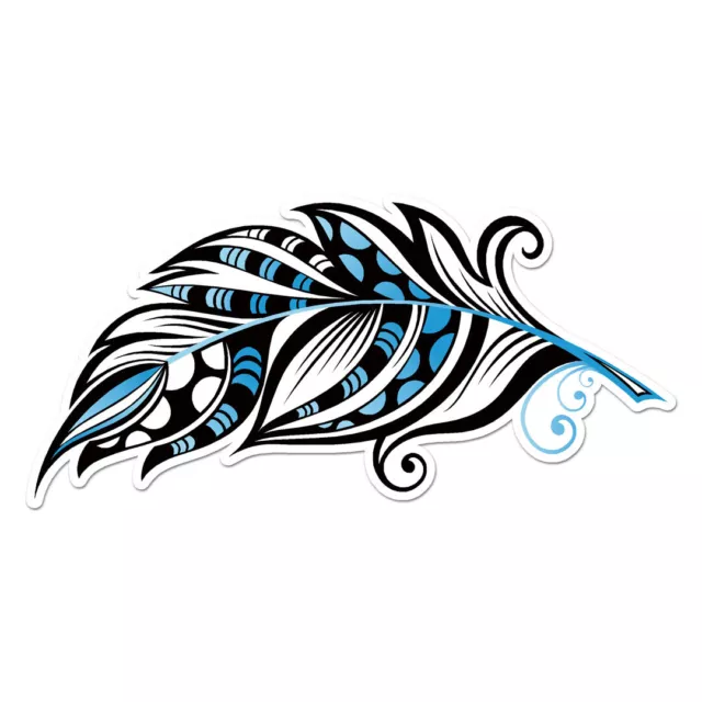 Feather Pinstripe Sticker Phone Decal Water Bottle Stickers Car Decals ...