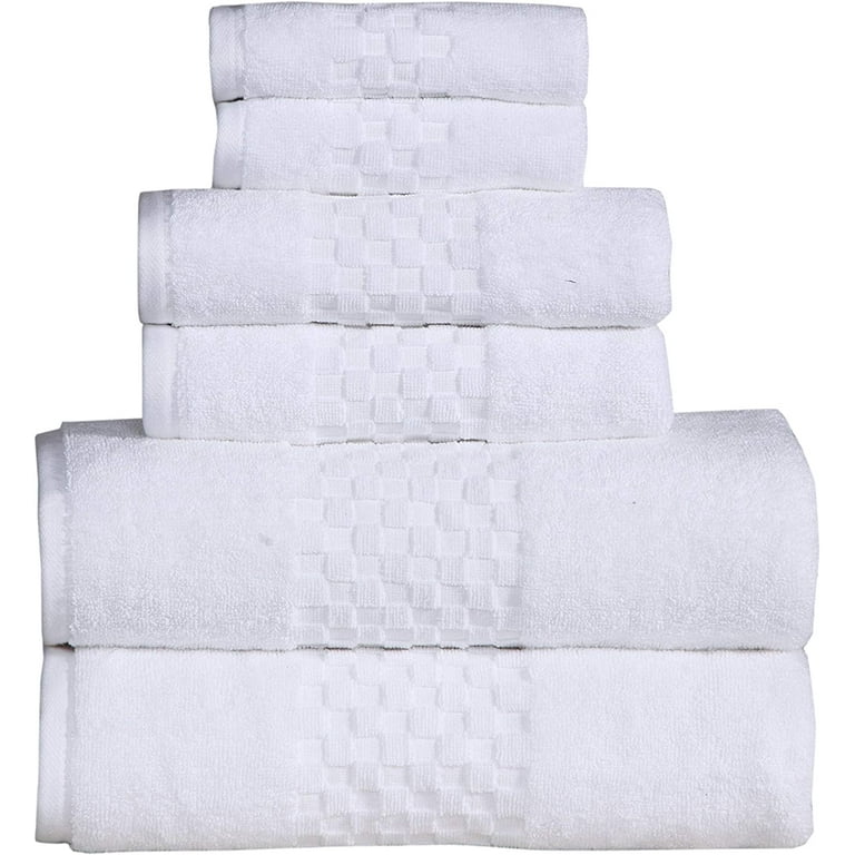 SEMAXE Bath Towel Sets for Bathroom, Absorbent and Soft Long-Staple Cotton  Towel,Hotel & Spa Quality 6 Piece Towel Set Includes 2 Bath Towels, 2 Hand