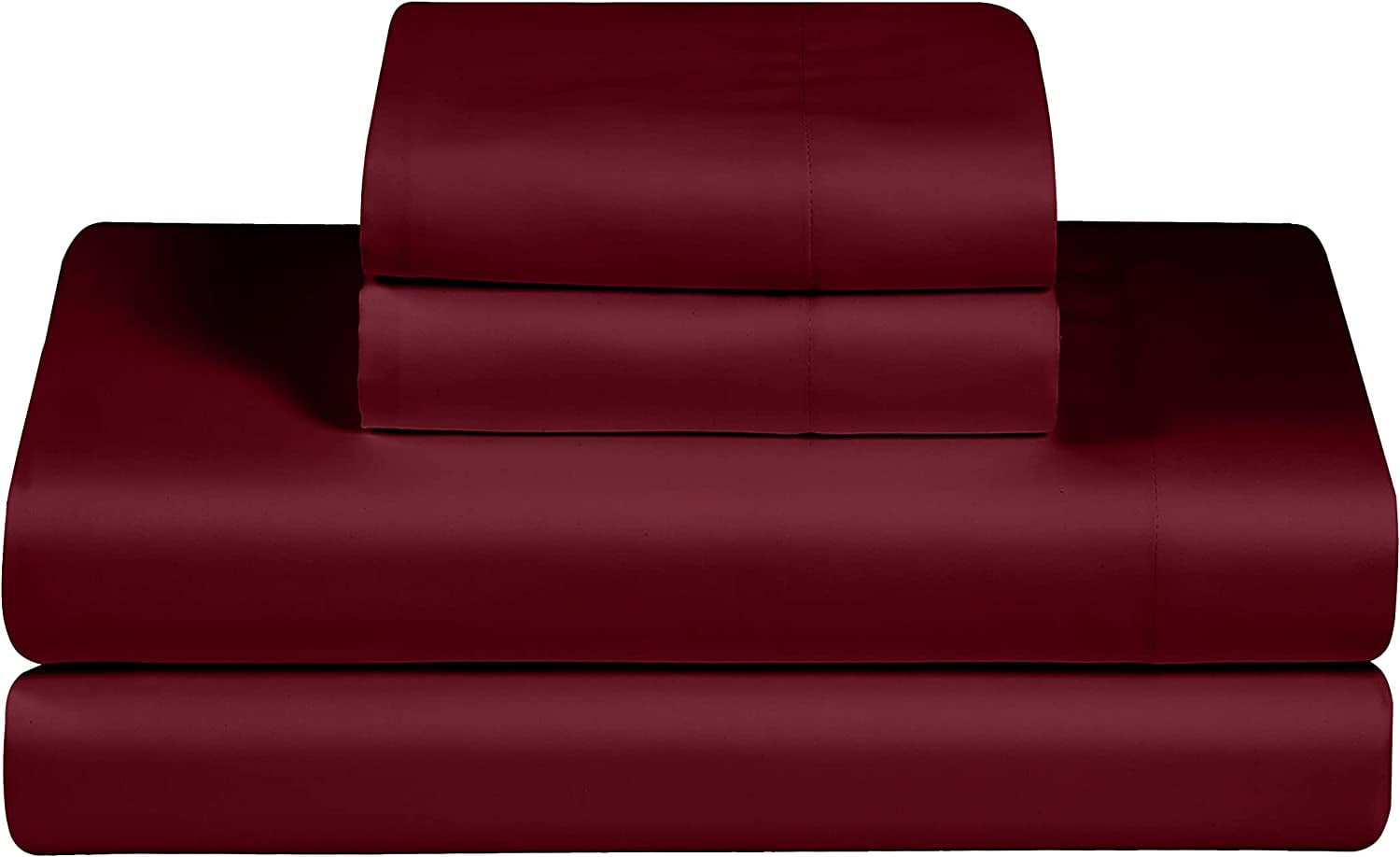 Feather & Stitch Cooling 4 Piece Luxury Bed Sheets Set Softest 100