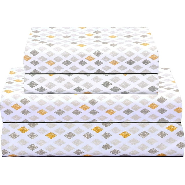 Feather & Stitch Cooling 4 Piece Luxury Bed Sheets Set Softest 100