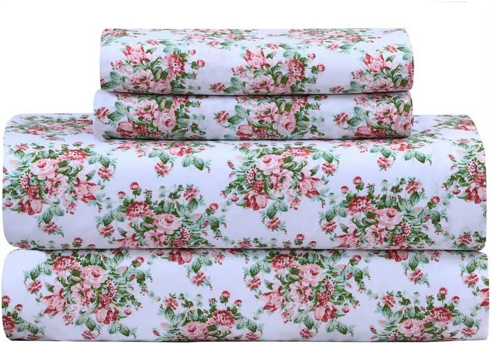 Feather & Stitch Cooling 4 Piece Luxury Bed Sheets Set Softest 100