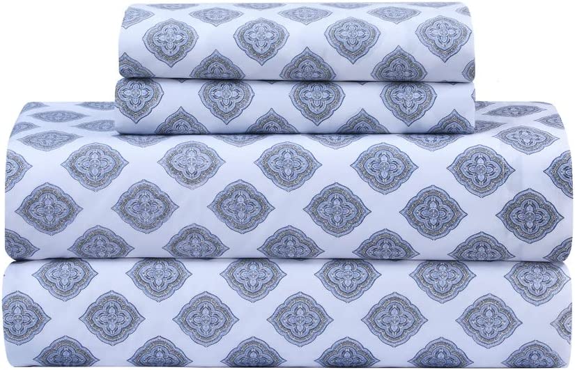 Feather & Stitch Cooling 4 Piece Luxury Bed Sheets Set Softest 100