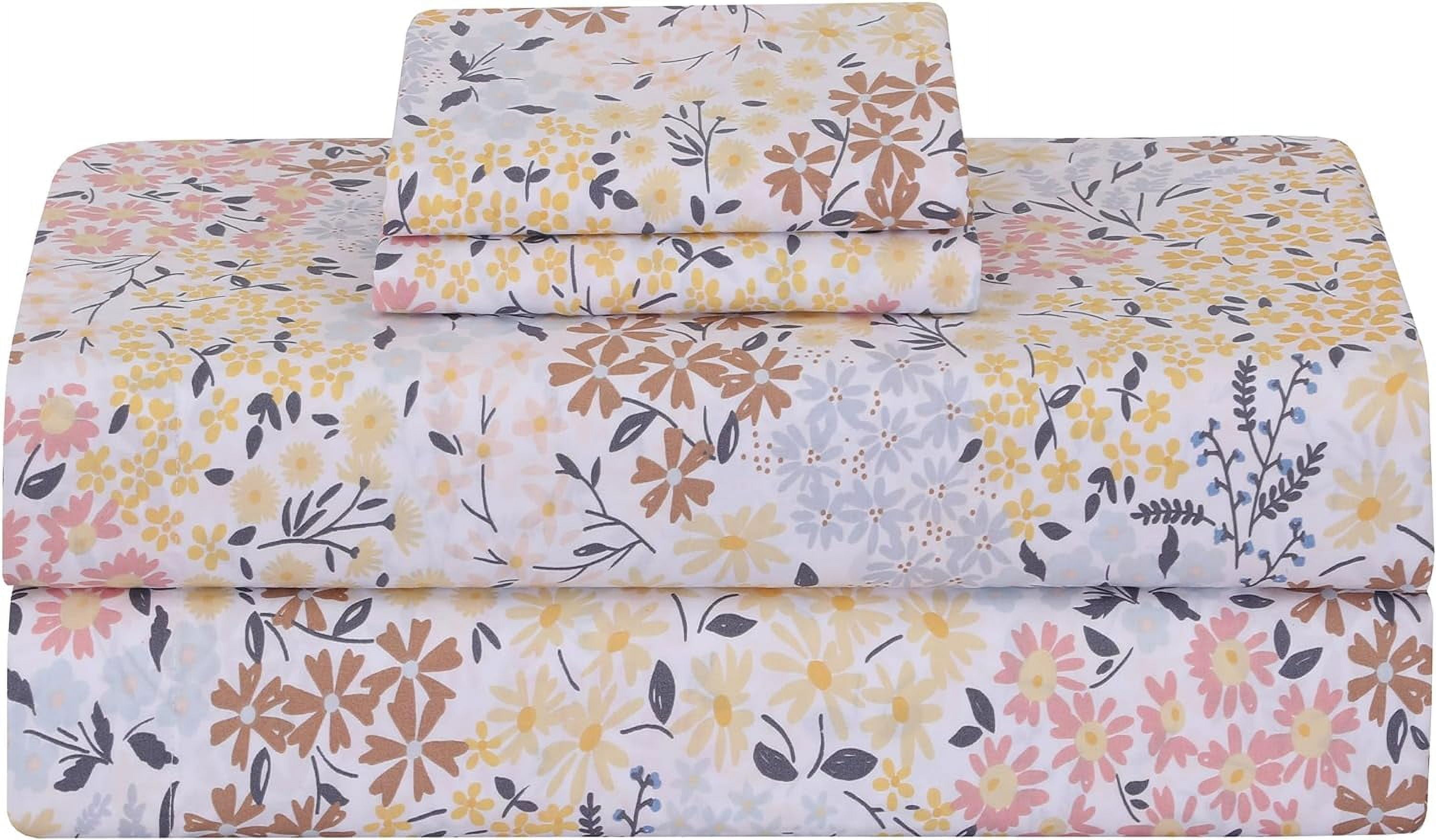 Feather & Stitch Cooling 4 Piece Luxury Bed Sheets Set Softest 100