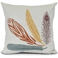 thumbnail image 1 of Feather Study Floral Print Pillow, 1 of 2