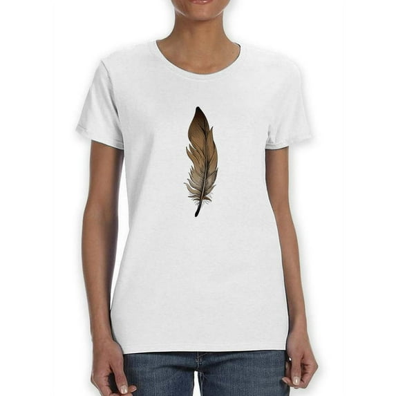 Feather T-Shirt Women -Smartprints Designs, Female XX-Large