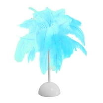 Feathers Table Lamp, Bedside Lamp, Night Light, Battery Operated LED Table Lamp for Bedroom, Living Room, Party, Wedding Centerpiece, and Christmas