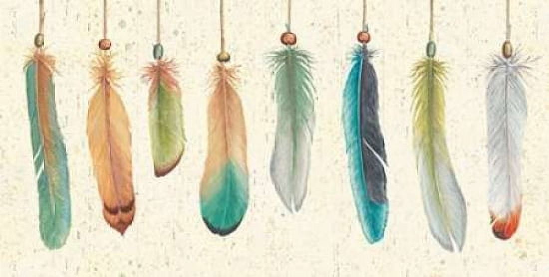 Feather Tales VIII Canvas Art - Daphne Brissonnet (10 x 20)