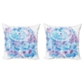 thumbnail image 1 of Ambesonne Feather Throw Pillow Cover 2 Pack, Dream Catcher Tribal, 24", Pale Blue Lilac White, 1 of 2