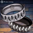 thumbnail image 1 of Feather Tungsten Carbide Ring, 1 of 9