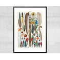 thumbnail image 1 of Feather Wall Art, Vintage Bird Decor, Antique Illustration, Living Room Decor Wall Art, Modern Wall Decor, 8x12 UNFRAMED, 1 of 2