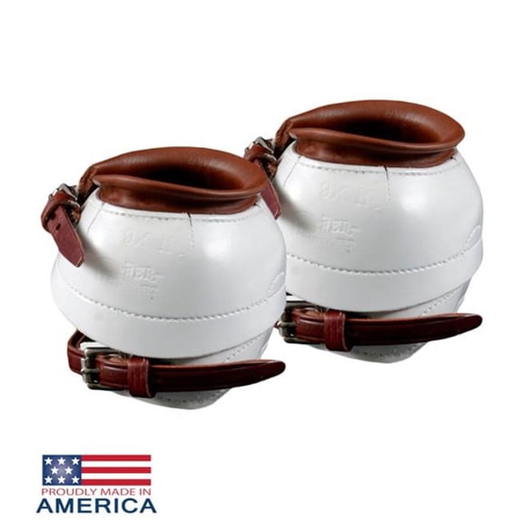 Feather-Weight FW9X-WH-S Hinged Quarter Boots Weighted, White - Small