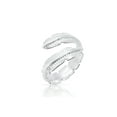 thumbnail image 1 of Feather Wrap Ring - 925 Sterling Silver - Adjustable, 1 of 1