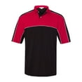 thumbnail image 1 of FeatherLite 0467 Men's Daytona Racing Colorblocked Moisture-Free Mesh Sport Shirt - Red/ Black - Small, 1 of 2