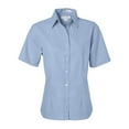 thumbnail image 1 of FeatherLite Women's Short Sleeve Stain Resistant Oxford Shirt 5231 Light Blue XL, 1 of 5
