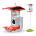 thumbnail image 1 of FeatherSnap Smart Hummingbird Feeder with HD Camera  WiFi Solar Bird Feeder with Motion Sensor, App Alerts, Live Video & Photo Capture  1L Nectar Capacity + Pole Stand, 1 of 9