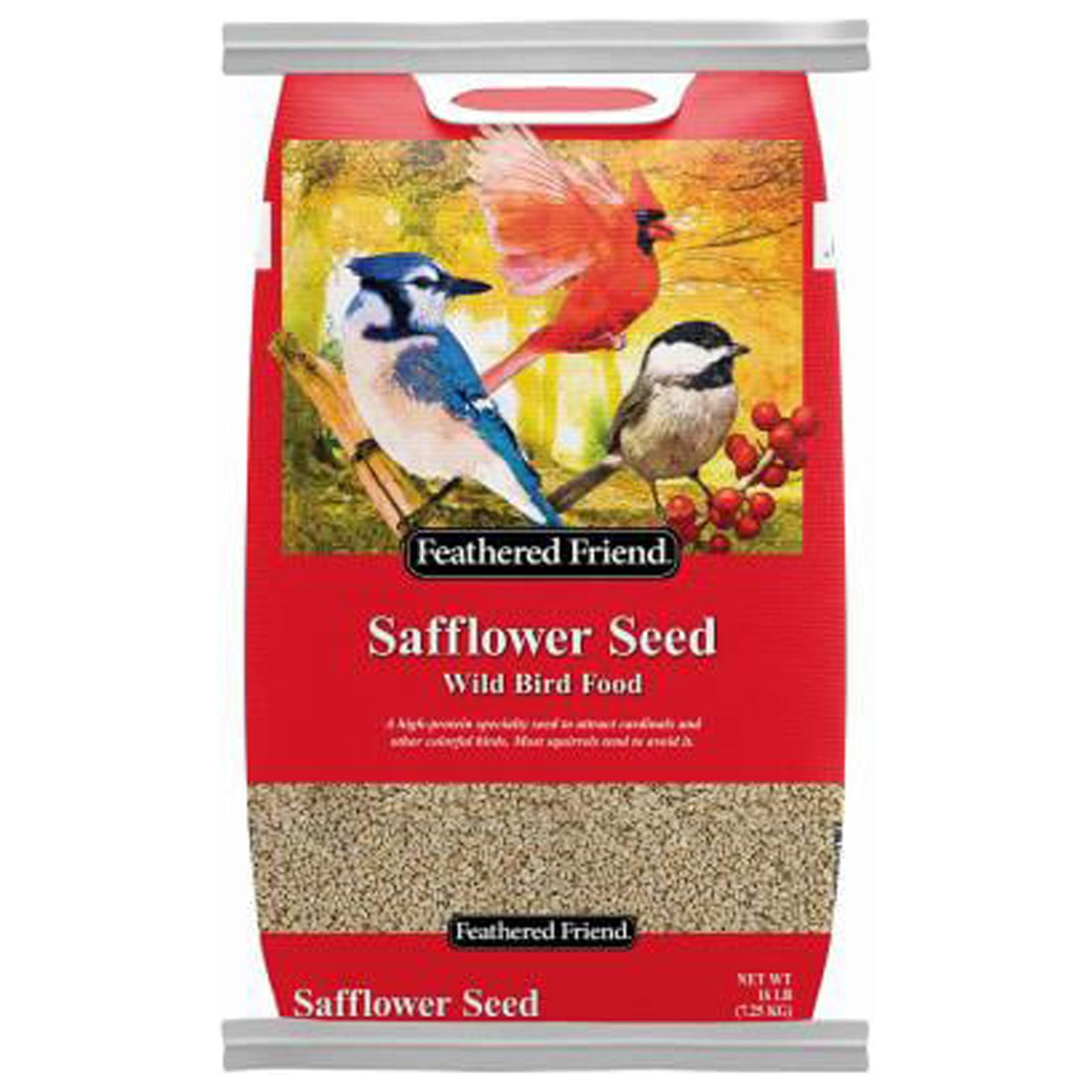 Feathered Friend 14420 Safflower Seed Wild Bird Food, 16 Lb. Bag