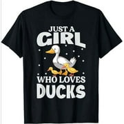 Feathered Friends Fashion: Cute Duck T-Shirt for Girls Who Adore Quirky Style