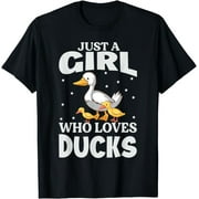Feathered Friends Fashion: Cute Duck T-Shirt for Girls Who Adore Quirky Style