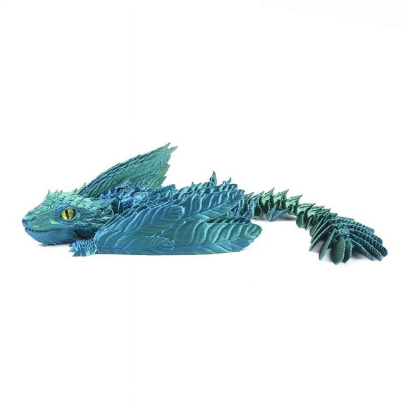 Feathered Wyvern Dragon 3D Printed Dragon Articulated Dragon Dragon 3D Printed Toys Desktop Pet